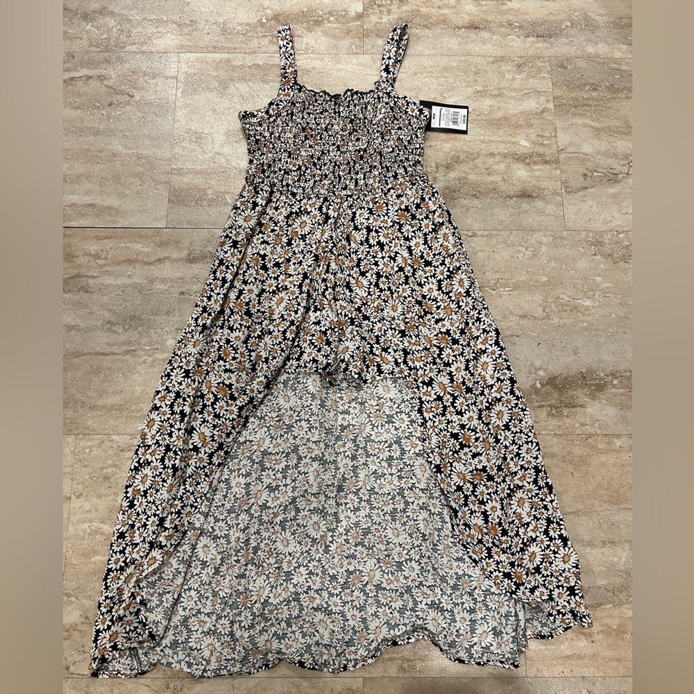 Art Class Black floral romper dress